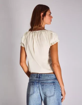 Blouse met korte mouwen – Overhemden en blouses
