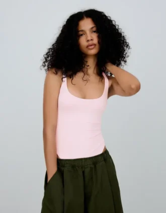 Bodysuit met ronde hals