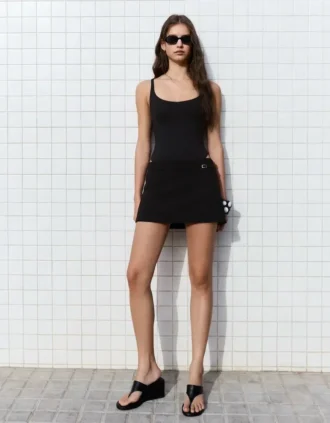 Bodysuit met ronde hals