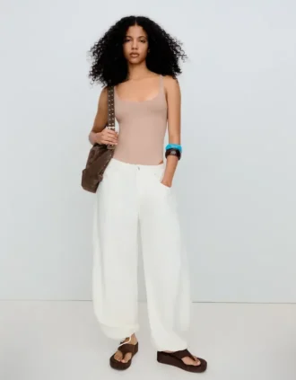 Bodysuit met ronde hals