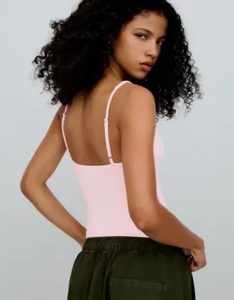 Bodysuit met ronde hals