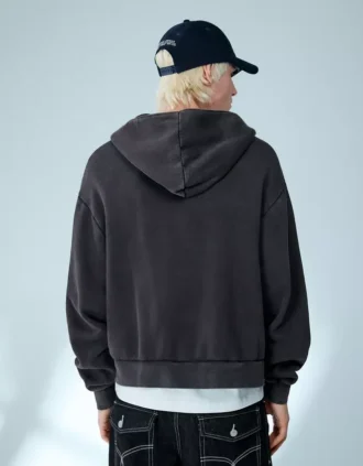 Boxy Fit Cropped Sweatshirt met rits – Sweatshirts en hoodies – Heren
