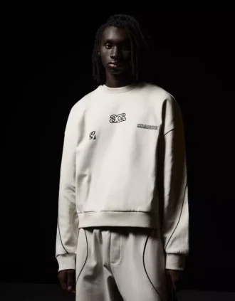 Boxy Fit geborduurd sweatshirt – Sweatshirts en hoodies