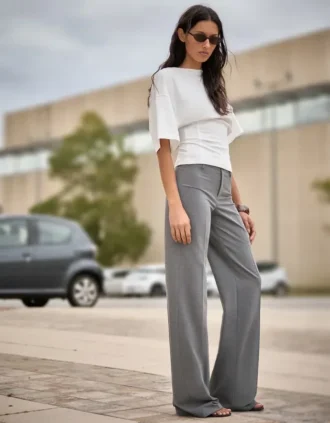 Broek met Wide Leg-pijpen