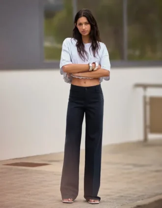 Broek met wijde pijpen