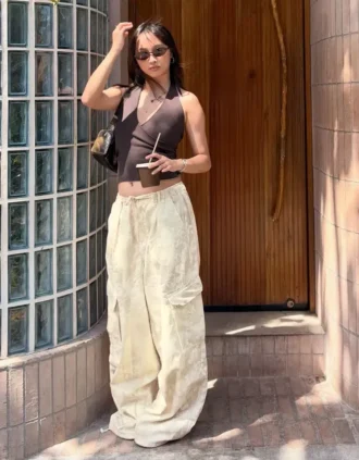 Cargo-broek met print