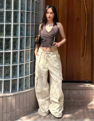 Cargo-broek met print