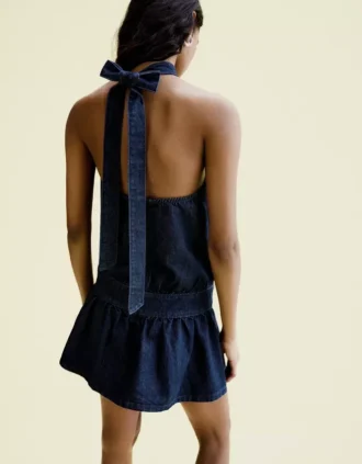 Denim mini-jurk