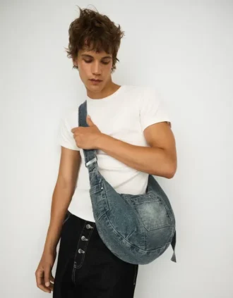 Denim schoudertas – Accessoires – Heren