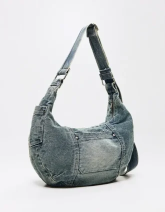 Denim schoudertas – Accessoires – Heren
