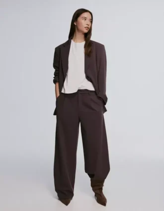 Dubbelrijige gestreepte blazer – Jassen en trenchcoats