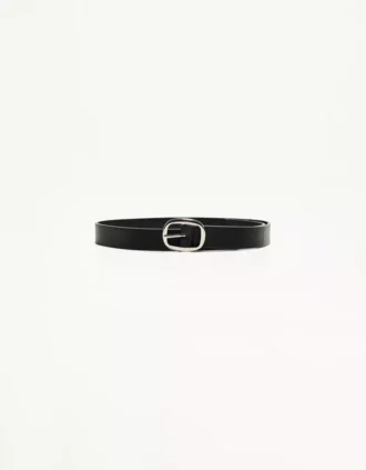 Dunne Faux Leather-riem – Accessoires