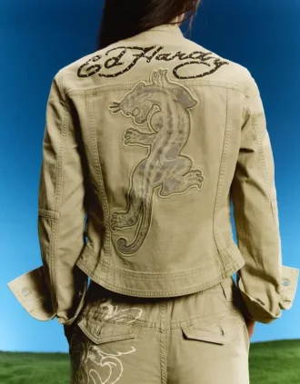 Ed Hardy X Bershka geborduurd jasje