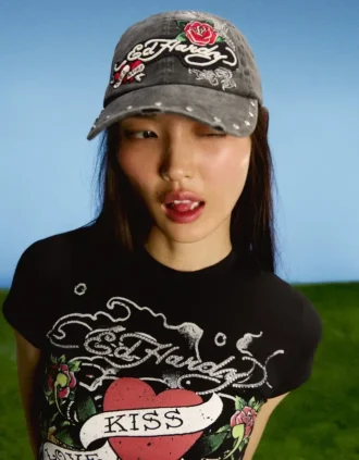 Ed Hardy X Bershka geborduurde pet