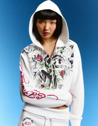 Ed Hardy X Bershka Hoodie met print – Dames