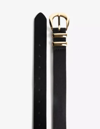 Faux Leather riem met gesp – Accessoires