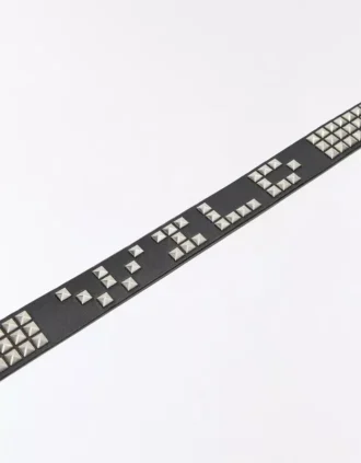 Faux Leather riem met studs – Accessoires – Heren