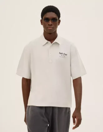 Geborduurd poloshirt met korte mouwen – Overhemden – Heren