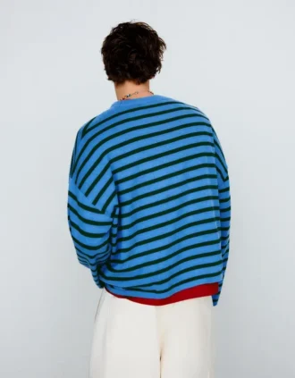 Geborduurde gestreepte trui met boxy Fit – Pullovers en vesten