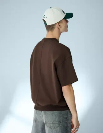 Geribbeld T-shirt met korte mouwen – T-shirts en Polo’s