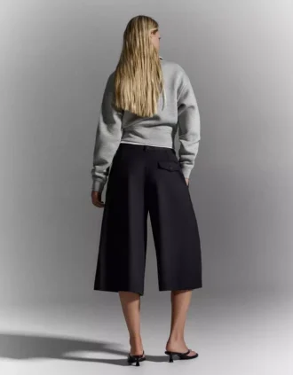 Gestreepte culotte-shorts