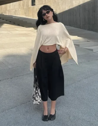 Gestreepte culotte-shorts – #Bershkastyle – Dames