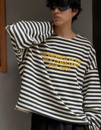 Gestreepte sweater met ronde hals – Sweatshirts en hoodies