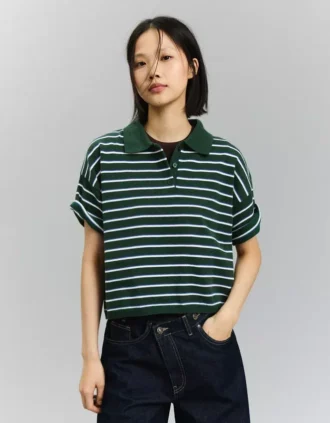 Gestreepte trui met polokraag – Tops en bodysuits