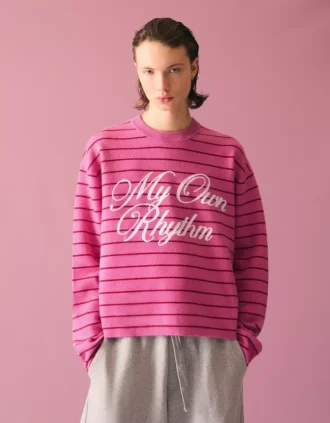 Gestreepte trui met ronde hals – Pullovers en vesten – Heren