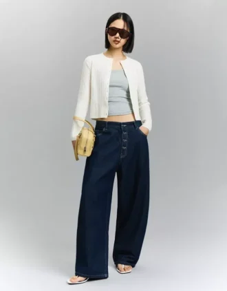 Gevlochten vest met knopen – Pullovers en vesten