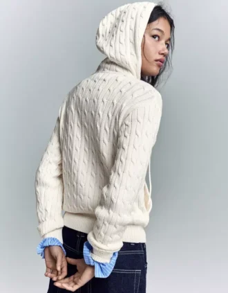 Gevlochten vest met rits – Pullovers en vesten