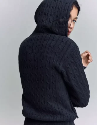 Gevlochten vest met rits – Pullovers en vesten