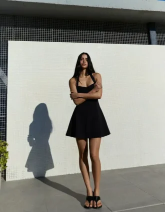 Halter-minijurk
