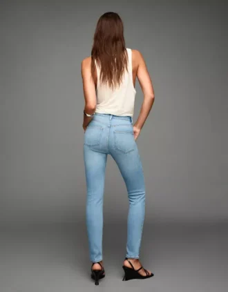 Hoge, zachte Skinny Jeans – Broeken
