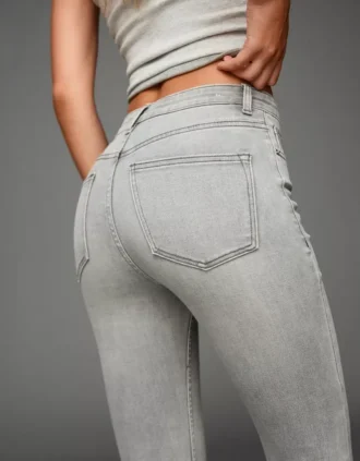 Hoge, zachte Skinny Jeans – Broeken