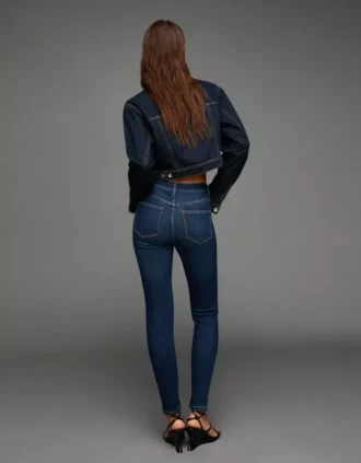 Hoge, zachte Skinny Jeans – Broeken