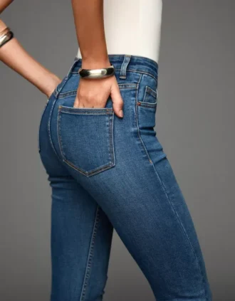 Hoge, zachte Skinny Jeans – Broeken