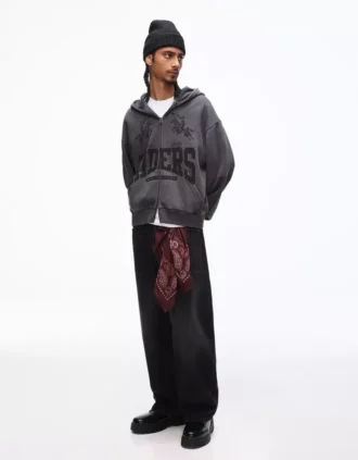 Hoodie met boxy Fit-pasvorm en print – Sweatshirts en hoodies