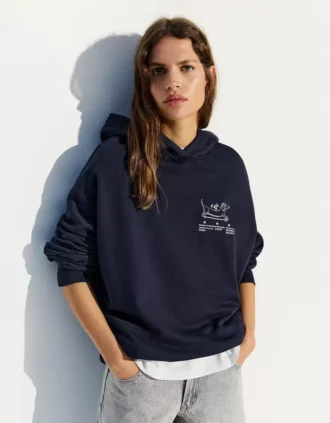 Hoodie met print