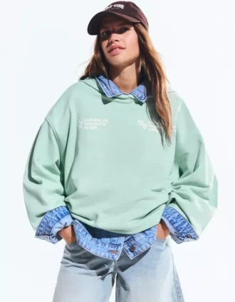 Hoodie met print