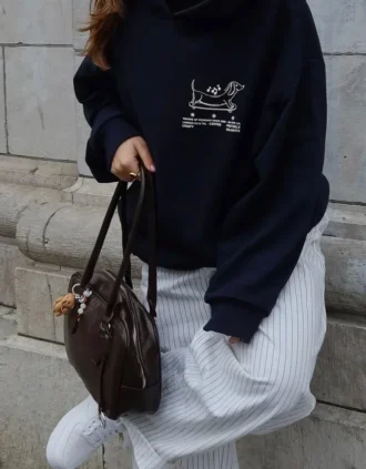 Hoodie met print