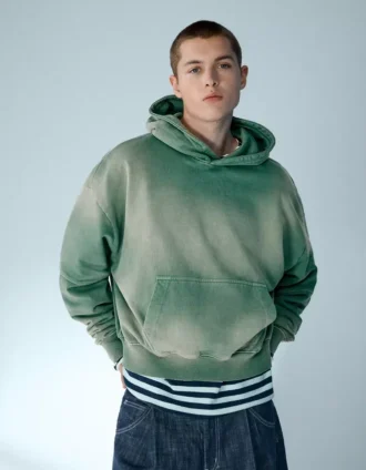 Hoodie met vervaagde look en boxy Fit-pasvorm – Sweatshirts en hoodies – Heren