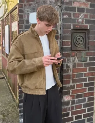 Imitatiesuède jas