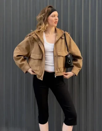 Imitatiesuède jas