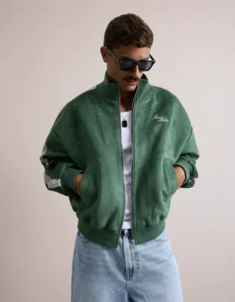 Jacket met boxy Fit-pasvorm van imitatiesuède – Jassen – Heren