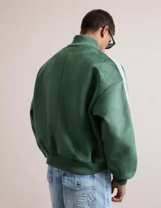 Jacket met boxy Fit-pasvorm van imitatiesuède – Jassen – Heren