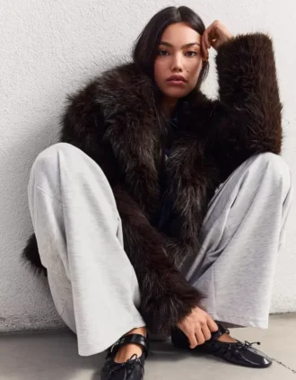 Jasje met revers van nepbont – Jassen en trenchcoats – Dames