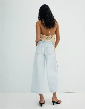 Jeans met hoge taille en Wide Leg pijpen