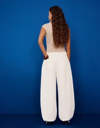 Lage taille, wijde jeans met ballonfit