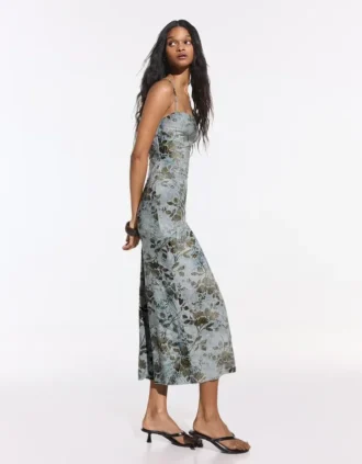 Midi-jurk met print